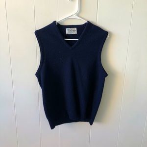 Blue Wool Vest